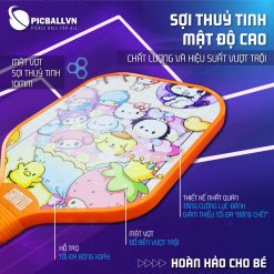 vợt pickleball trẻ em mặt vợt sợi thủy tinh